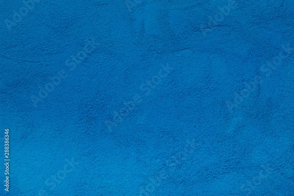 Obraz background wall with putty painted blue texture surface