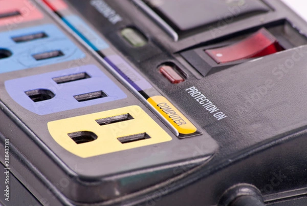 Obraz Designated Computer Input Plug on Surge Protector