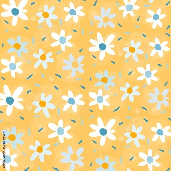 Fototapeta seamless pattern with flowers