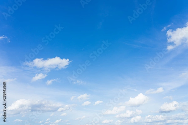 Fototapeta Blue sky and clouds natural background.