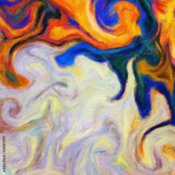 Fototapeta Abstract art for sale, stock. High resolution texture background, pattern for graphic design decor of label, invitation, cards or web banners. Oil paint real strokes. Fine contemporary arts collection