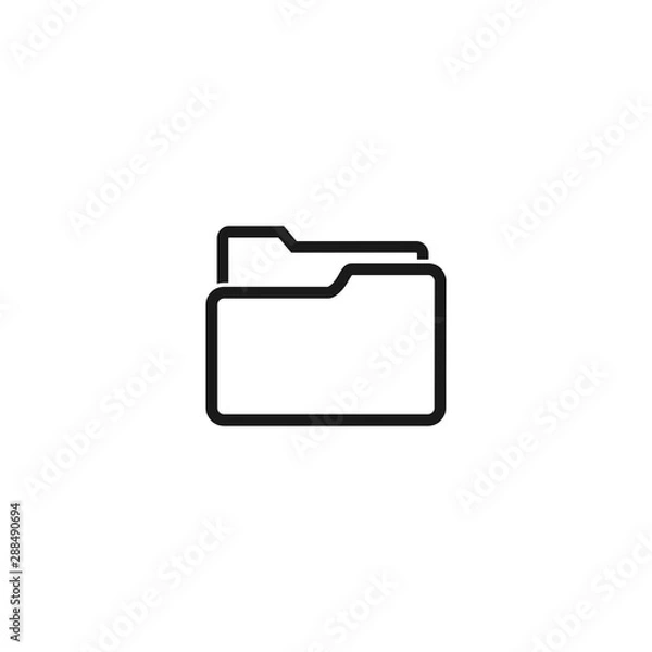 Fototapeta folder icon vector. symbol for web site Computer and mobile vector.