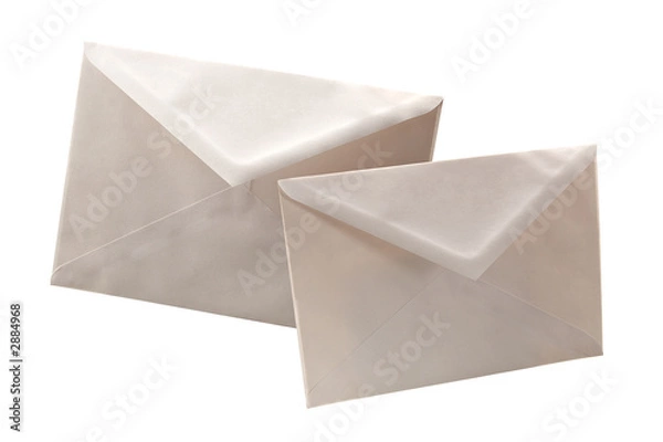 Fototapeta simple white cheap envelopes