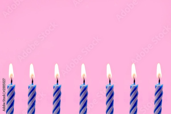 Obraz birthday candles border