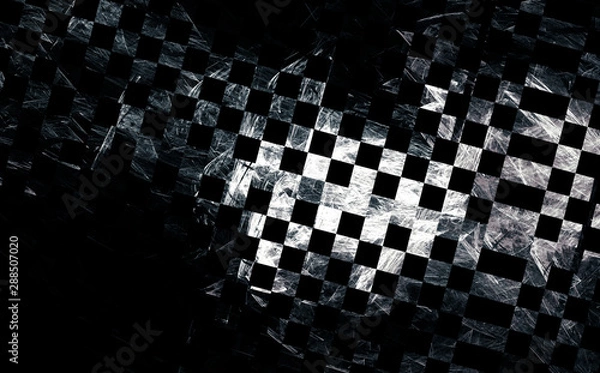 Obraz dark mystery background. racing concept