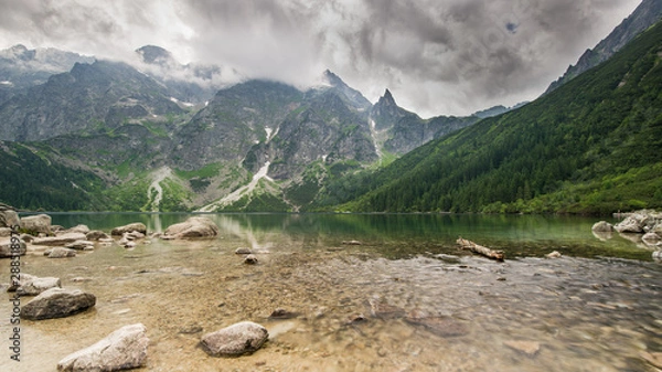 Obraz mountain landscape with lake