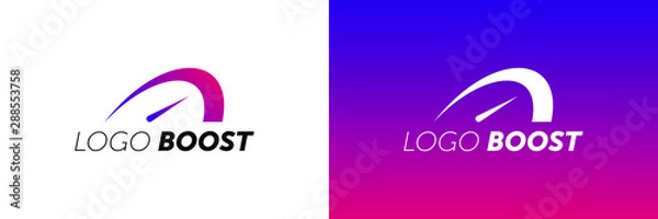 Obraz Logo Boost Template Design Vector. boost logotype.