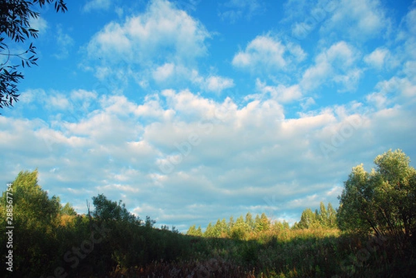 Obraz Пейзаж с облаками