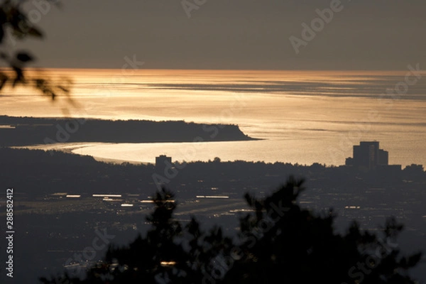 Fototapeta Sunset Smoke