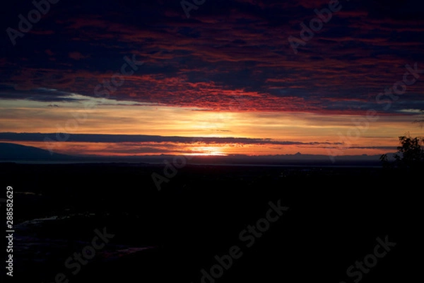 Fototapeta Sunset Fire