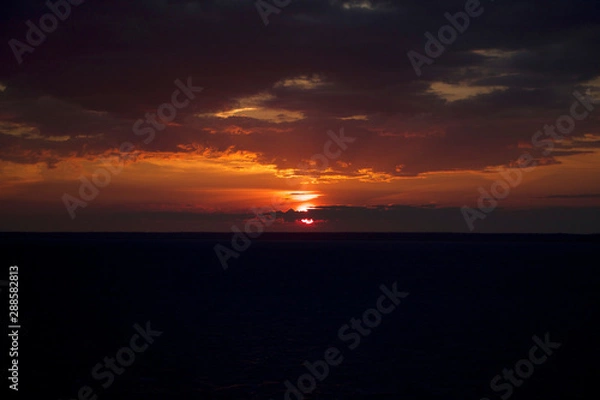 Fototapeta Sunset Fire