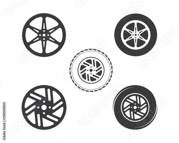 Obraz tire icon logo illustration vector template