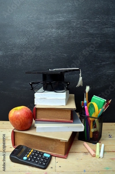 Fototapeta education concept of back to school 