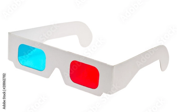 Obraz red cyan glasses