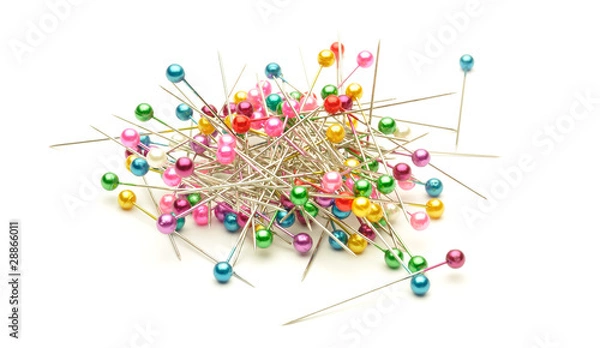 Obraz colored needles to sew