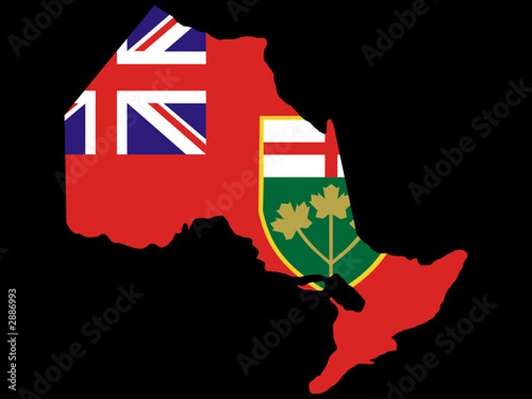Fototapeta map of ontario