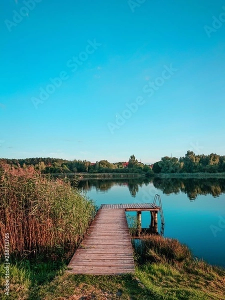 Fototapeta bridge over the river