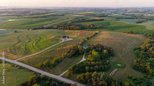 Obraz Nebraska rural countryside landscape 