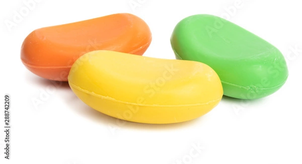 Fototapeta color soap isolated