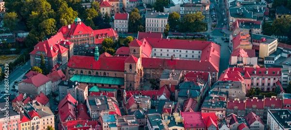 Obraz buildings from drone 