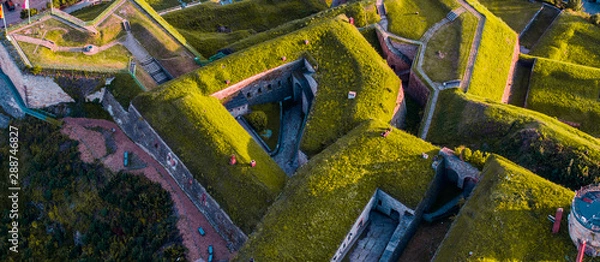 Obraz fortress from drone 