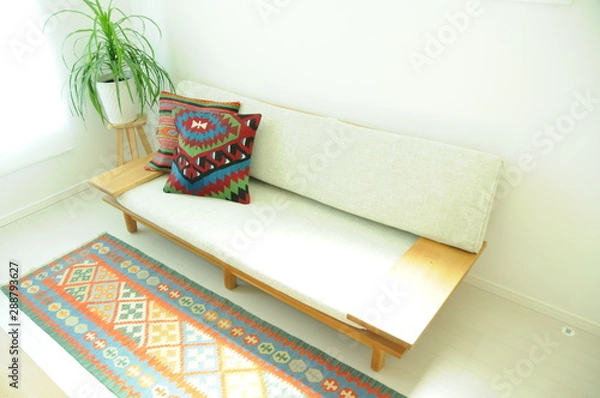 Fototapeta キリムのある部屋２