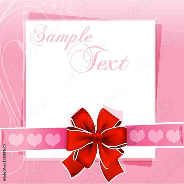 Obraz valentine card