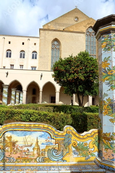 Obraz Santa Chiara cloister, Naples, Italy
