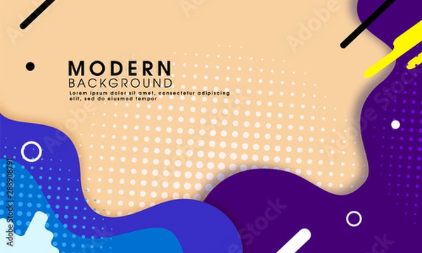 Obraz flowing liquid illustration for website template