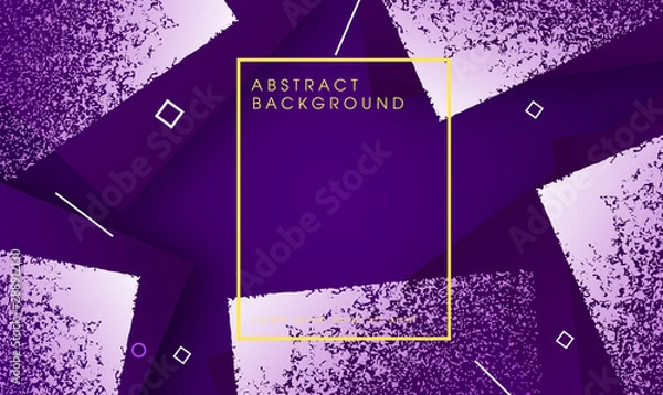 Obraz Abstract purple vector geometrical particle background