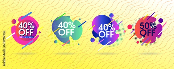 Obraz Vector abstract offer sale vector design pack