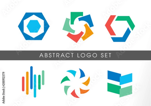 Obraz Abstract logo design set