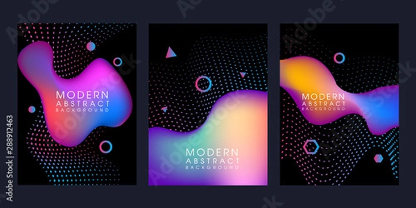 Obraz Abstract vector modern colorful dynamic flyer