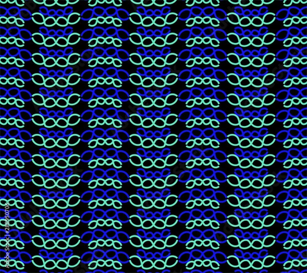 Fototapeta Line work art pattern design for textile and background  