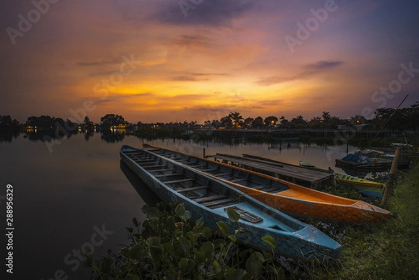 Obraz Fishermen boats
