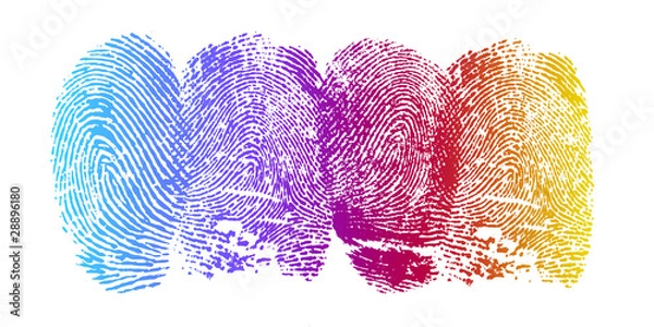 Obraz Colorful Fingerprints