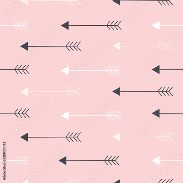 Obraz Vector Arrow Seamless Pattern. Great for invitations, wallpaper and packaging design projects
