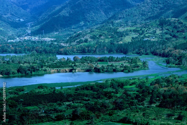 Obraz Río y montaña