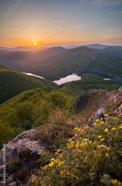 Fototapeta Sivec mountain sunset