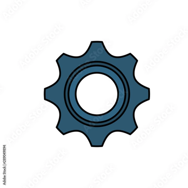 Fototapeta Isolated gear part design