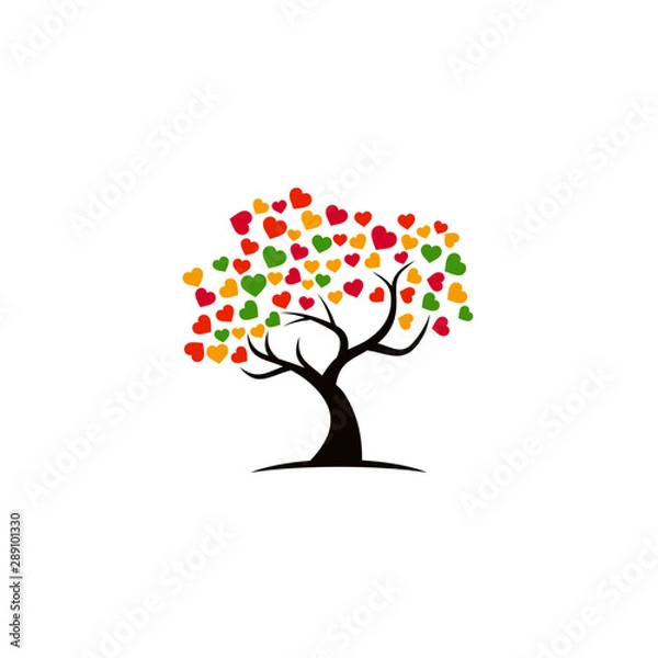 Fototapeta Tree vector icon. logo design elements.