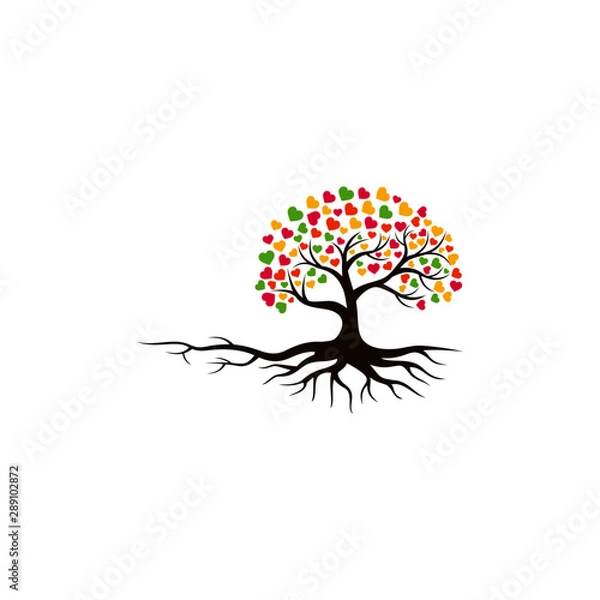 Fototapeta Tree vector icon. logo design elements.