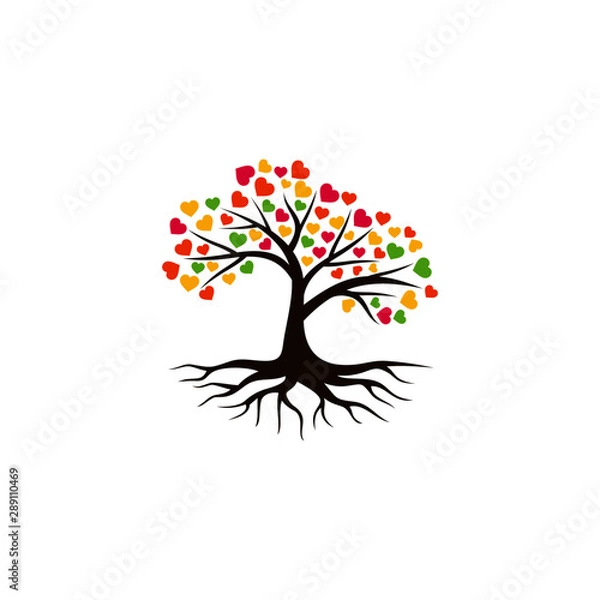 Fototapeta Tree vector icon. logo design elements.
