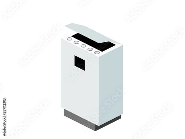 Obraz アイソメトリックのシンプルな空気清浄機のイラスト