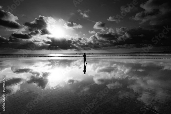 Obraz sunset over lake