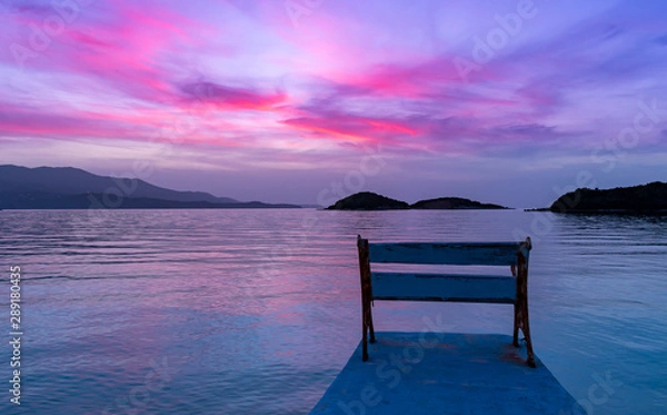 Fototapeta sunset on the beach