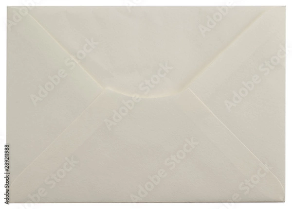 Obraz Envelope isolated on white background, top view