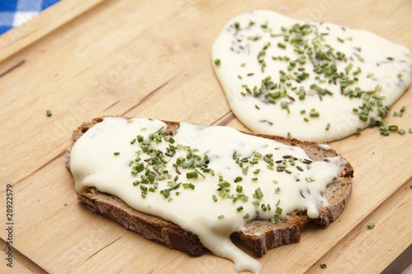 Obraz Kochkäse mit Kräuter