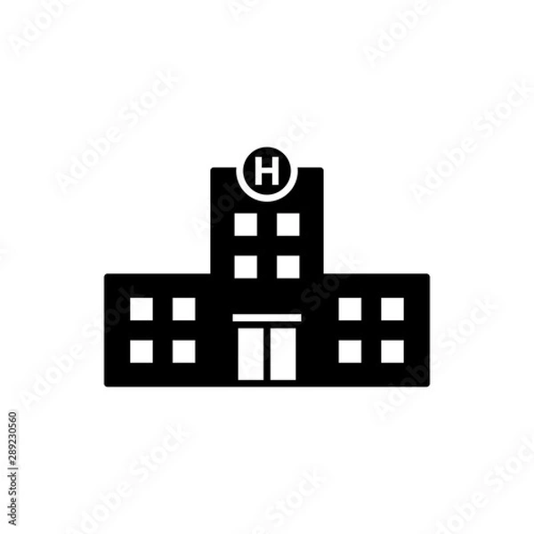 Obraz hospital building icon