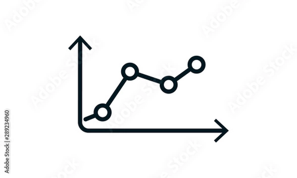 Obraz Statistics icon for infographics and data visualization